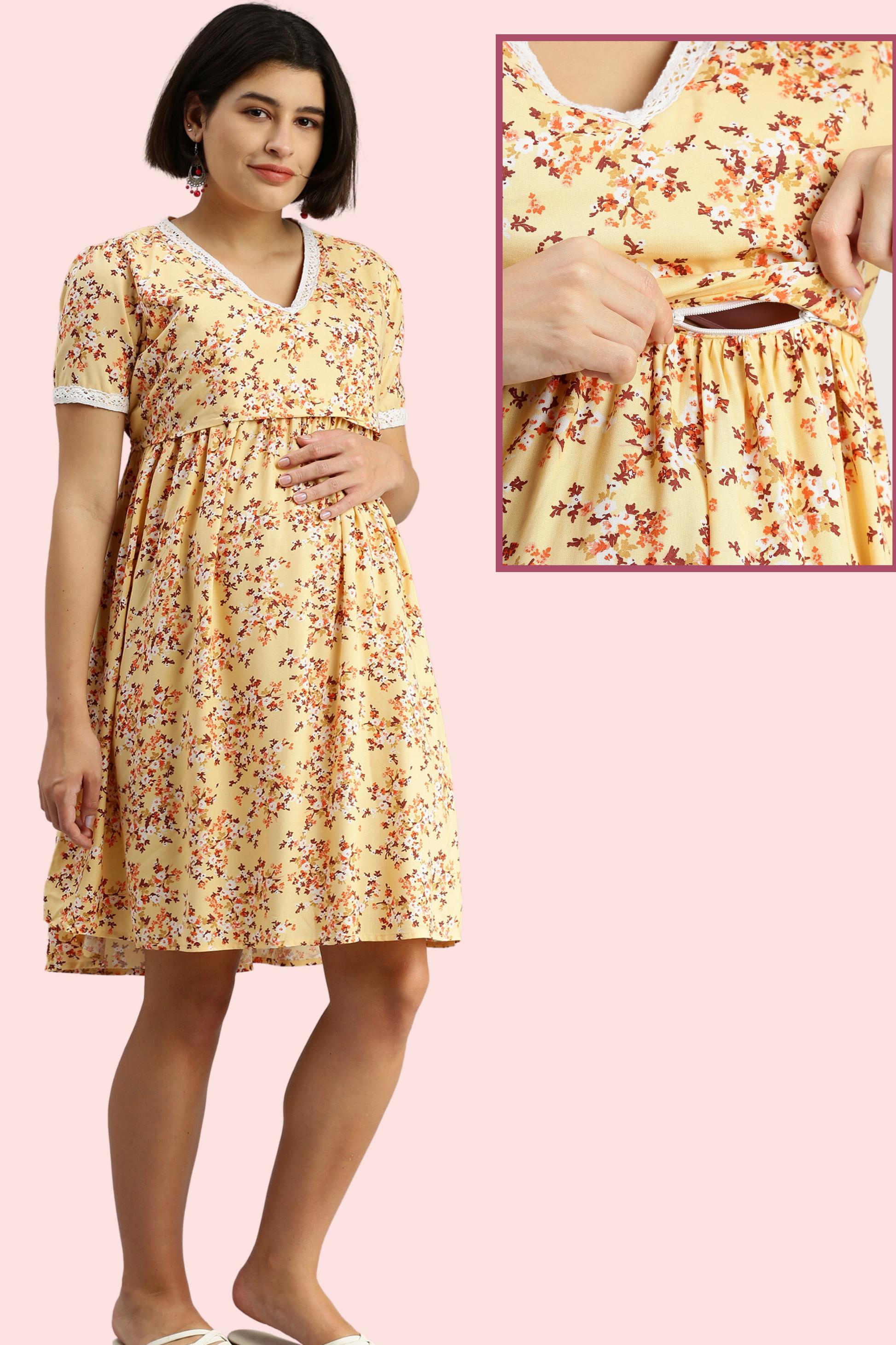 Vestido Casual de Lactancia